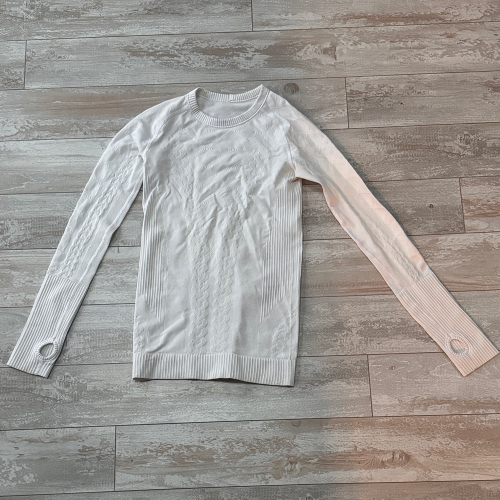 Lululemon Rest Less Pullover Long Sleeve White